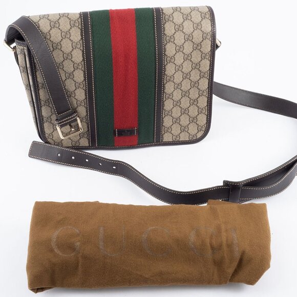 GUCCI Brown Leather Shoulder Bag - Picture 10 of 13